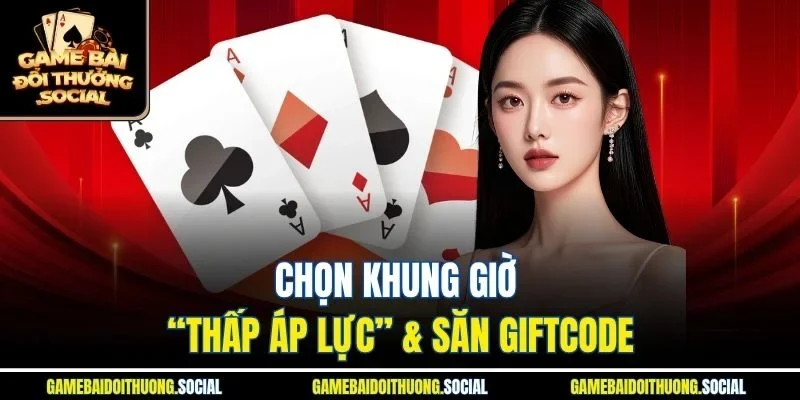 Chọn khung giờ “thấp áp lực” & săn giftcode
